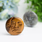 1.8" Moon and Sun Face Crytsal Carving Bulk Wholesale