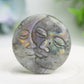 1.8" Moon and Sun Face Crytsal Carving Bulk Wholesale