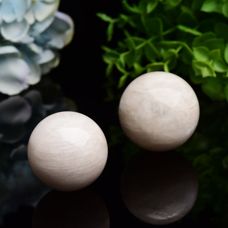 1.2"-2.0" White Moonstone Crystal Sphere Bulk Wholesale
