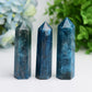 2.5"-4.0" Bule Apatite Crystal Point for Bulk Wholesale