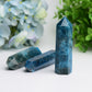 2.5"-4.0" Bule Apatite Crystal Point for Bulk Wholesale