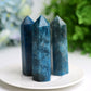 2.5"-4.0" Bule Apatite Crystal Point for Bulk Wholesale