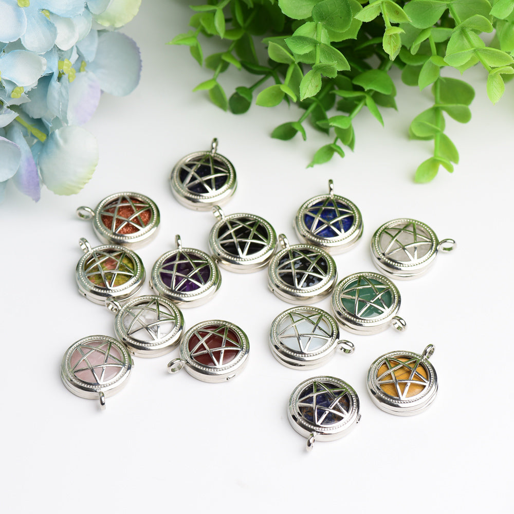 1.0" Mixed Crystal Pentagram Pendant Bulk Wholesale