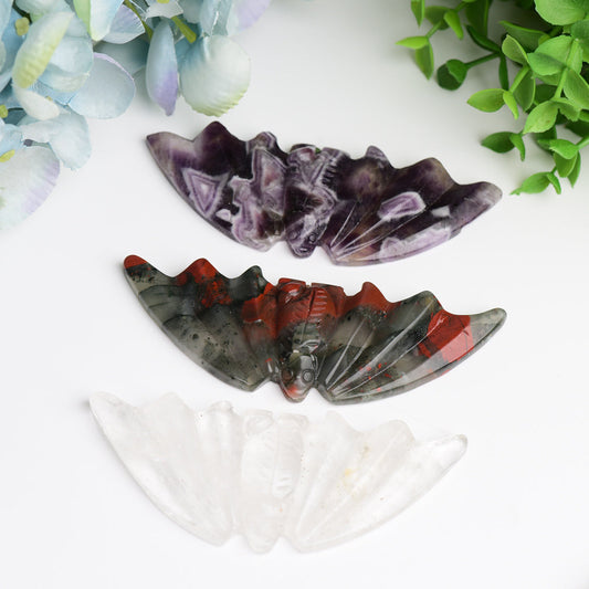 4.1" Mixed Crystal Bat Crystal Carving Bulk Wholesale