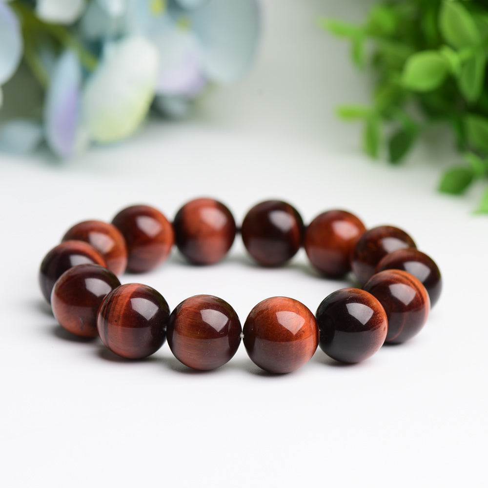 16mm Red Tiger's Eye Bracelet Bulk Wholesale