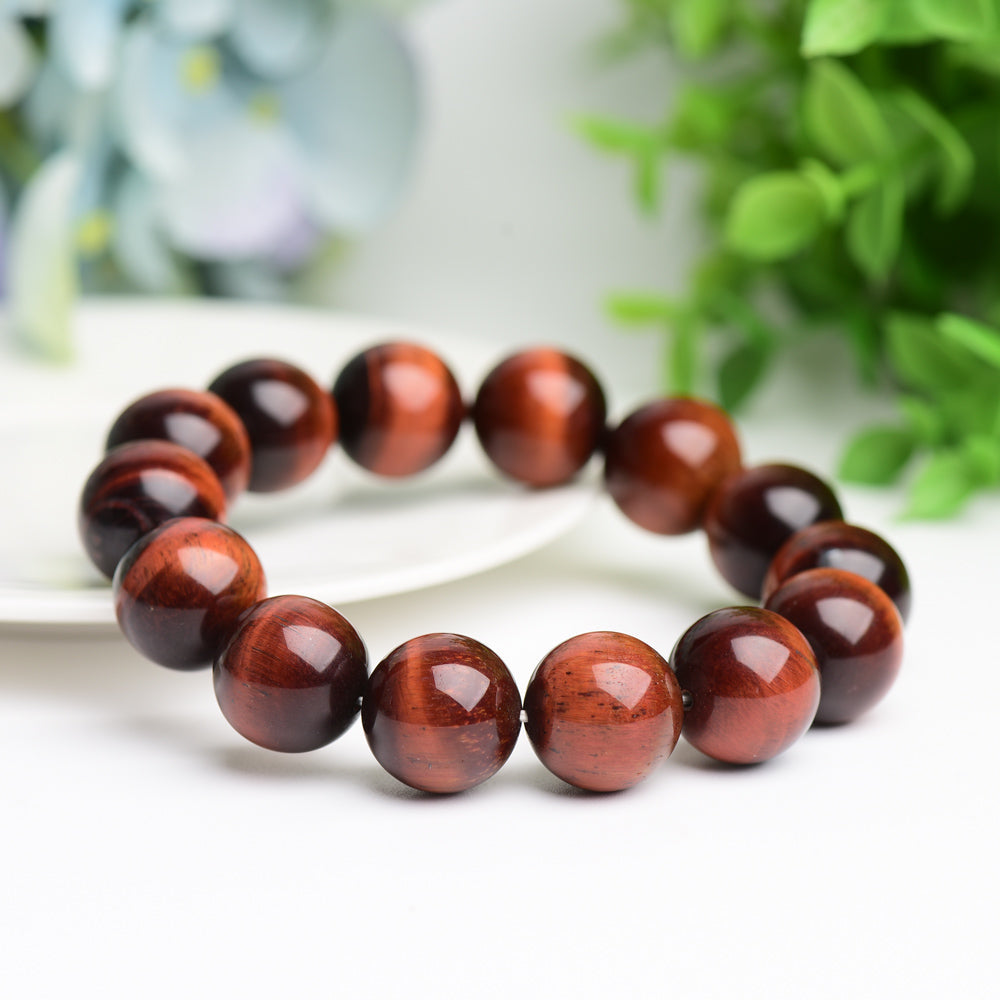 16mm Red Tiger's Eye Bracelet Bulk Wholesale