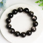 16mm Silver Obsidian Bracelet Bulk Wholeslae