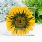 4.6" Square Resin with Sun Flower Free Form for Home Decor Bulk Wholesale