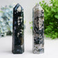 6.0" Moss Agate Crystal Tower Bulk Wholesale