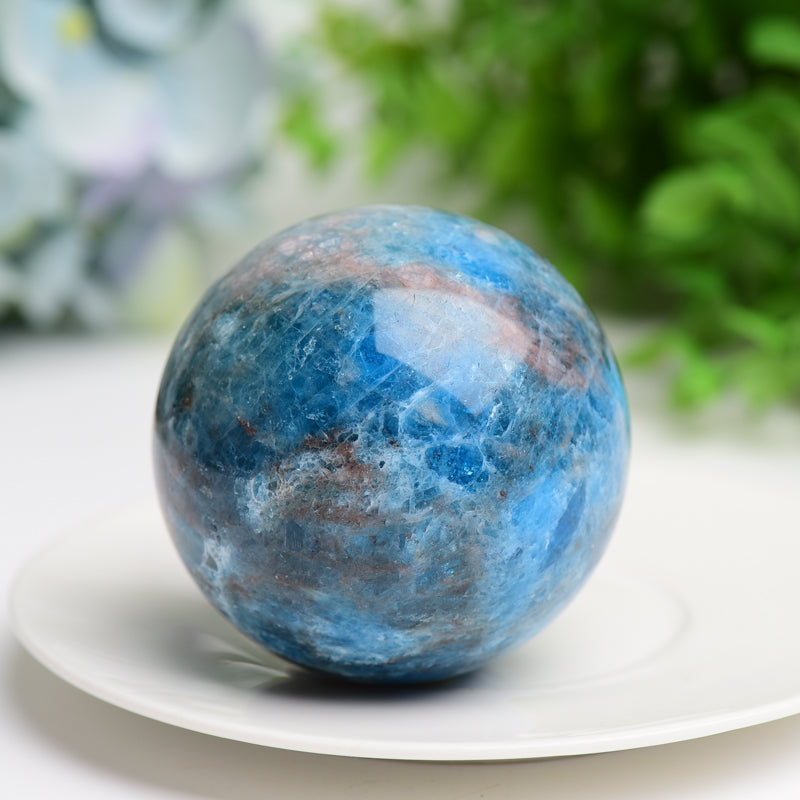2.0"-3.0" Ble Appatite Crystal Sphere Bulk Wholesale