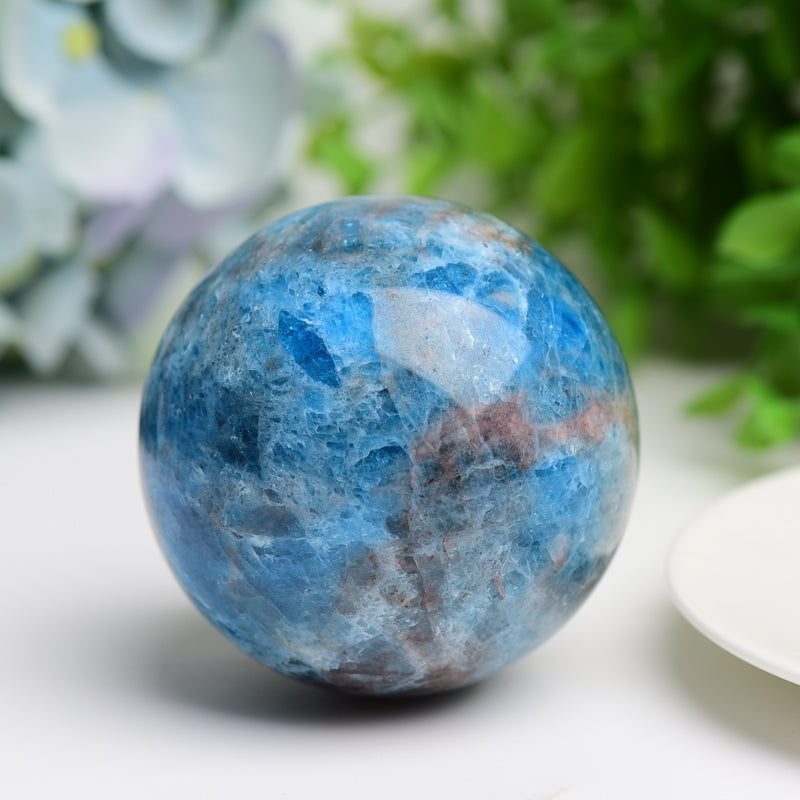 2.0"-3.0" Ble Appatite Crystal Sphere Bulk Wholesale