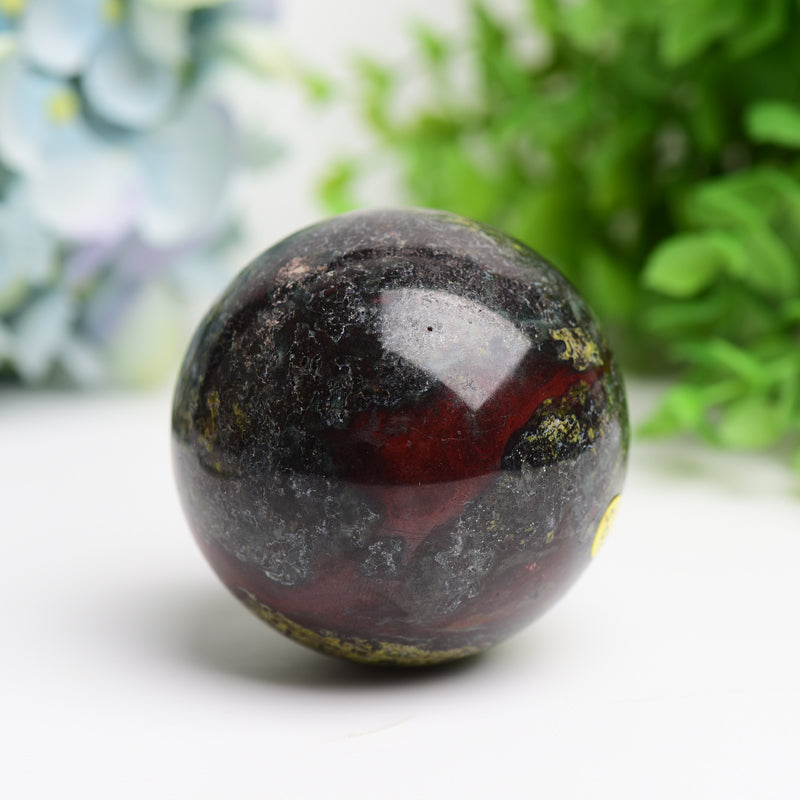 2.0"-3.0" Dragon Blood Stone Crystal Sphere Bulk Wholesale