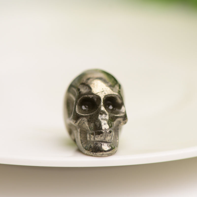 0.8" Mini Pyrite Skull Bulk Wholesale