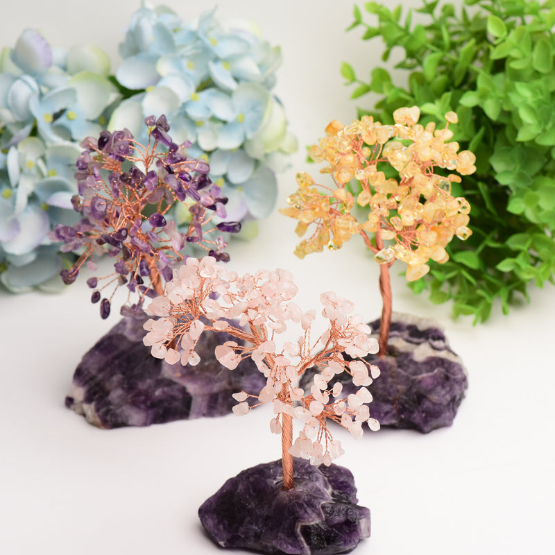 Crystal Tree with Dream Amethyst Base Free Form Bulk Wholesale