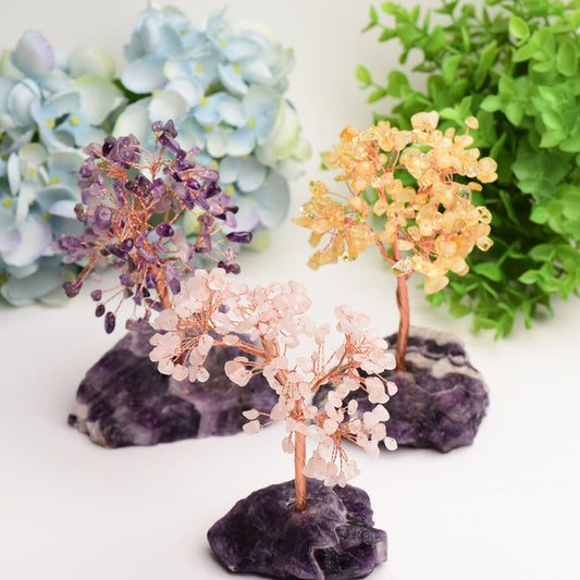 Crystal Tree with Dream Amethyst Base Free Form Bulk Wholesale