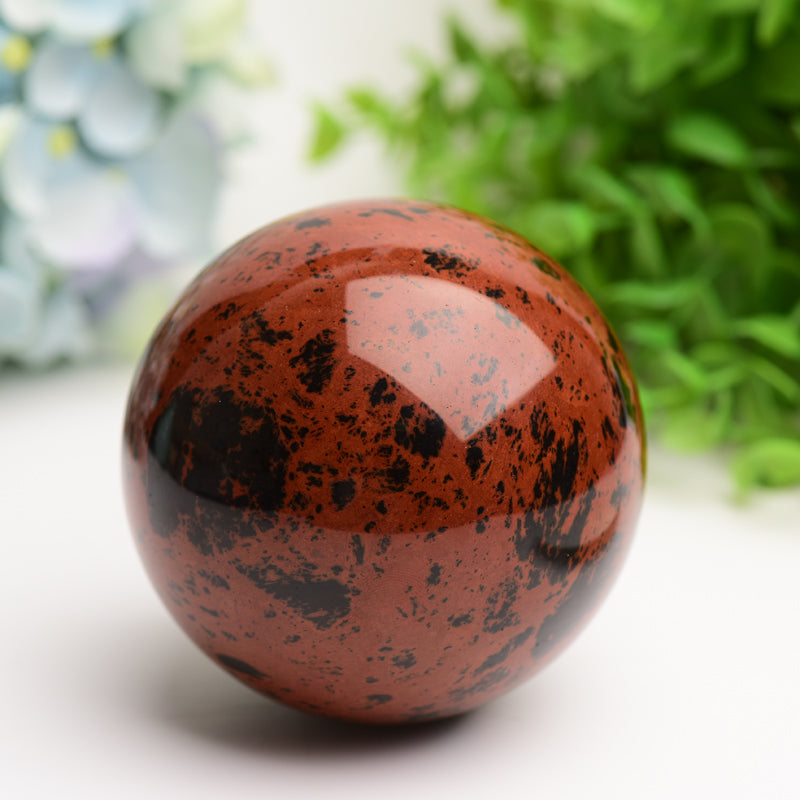 2.5”-4.0“ Mahogany Crystal Sphere Bulk Wholesale