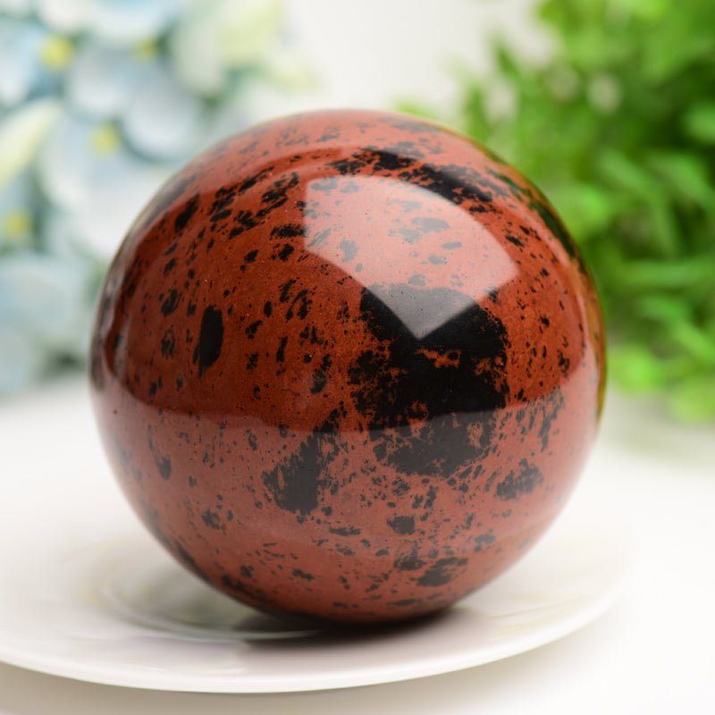 2.5”-4.0“ Mahogany Crystal Sphere Bulk Wholesale