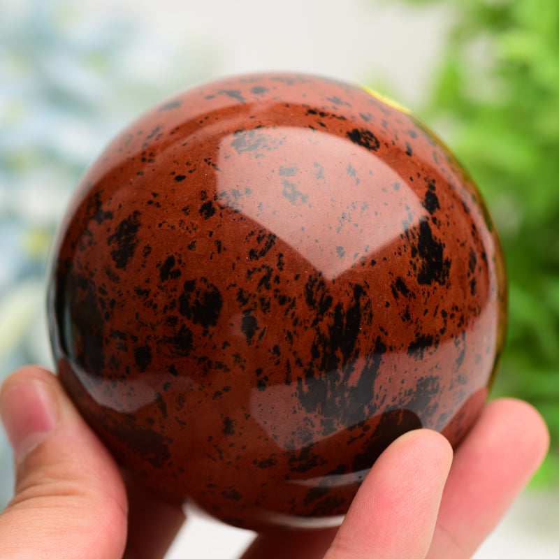 2.5”-4.0“ Mahogany Crystal Sphere Bulk Wholesale