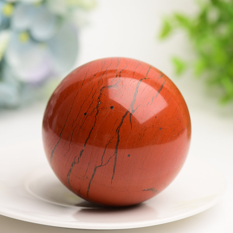 2.5"-3.0" Red Jasper Crystal Sphere Bulk Wholesale