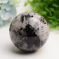 2.5"-4.0" Black Tourmaline Crystal Sphere Bulk Wholesale