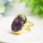 Amethyst Cluster Metal Ring Bulk Wholesale
