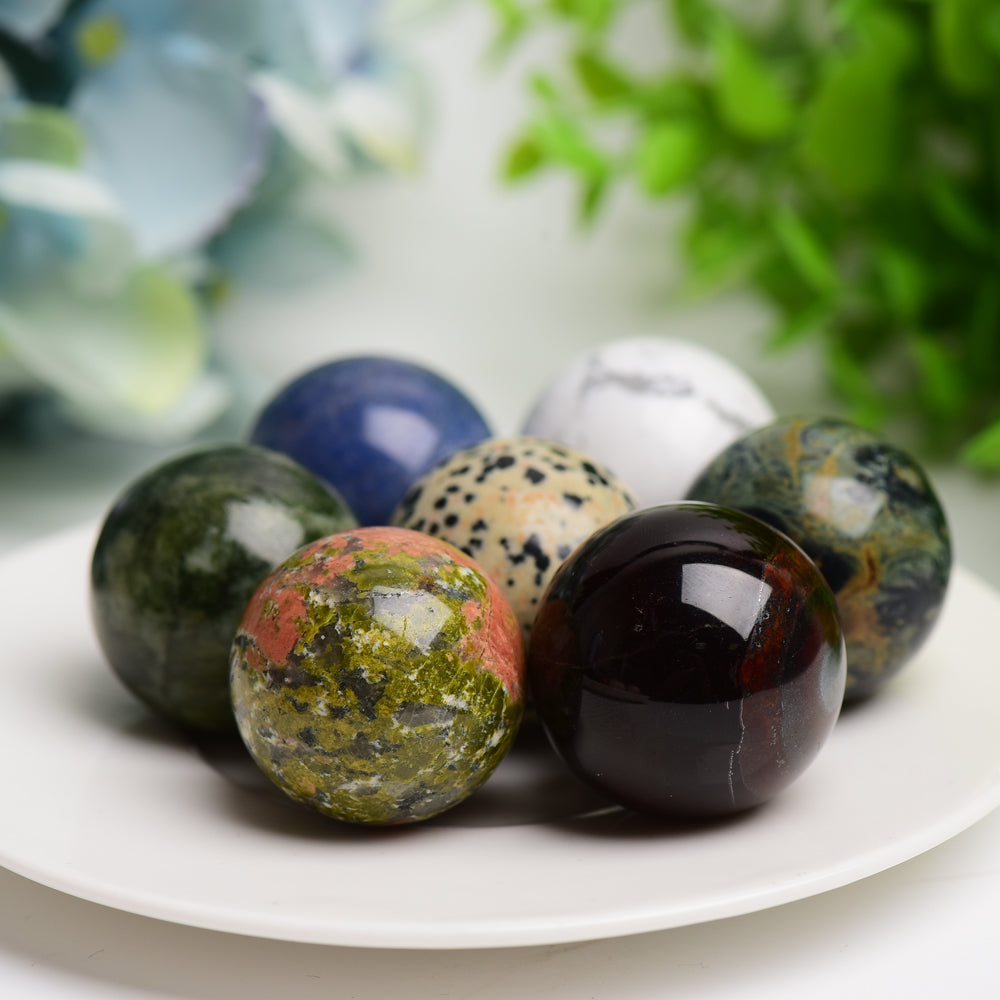 30mm Mixed Crystal Sphere Bulk Wholesale
