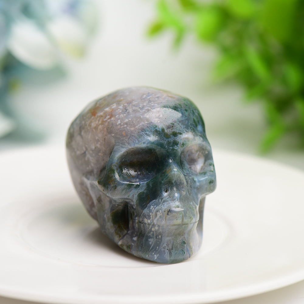 2.0" Mixed Crystal Skull Carving Bulk Wholesale