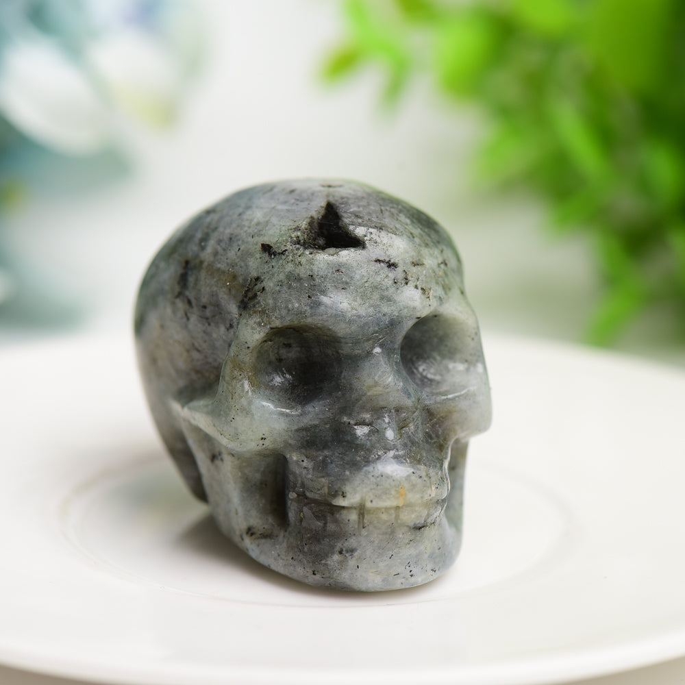 2.0" Mixed Crystal Skull Carving Bulk Wholesale