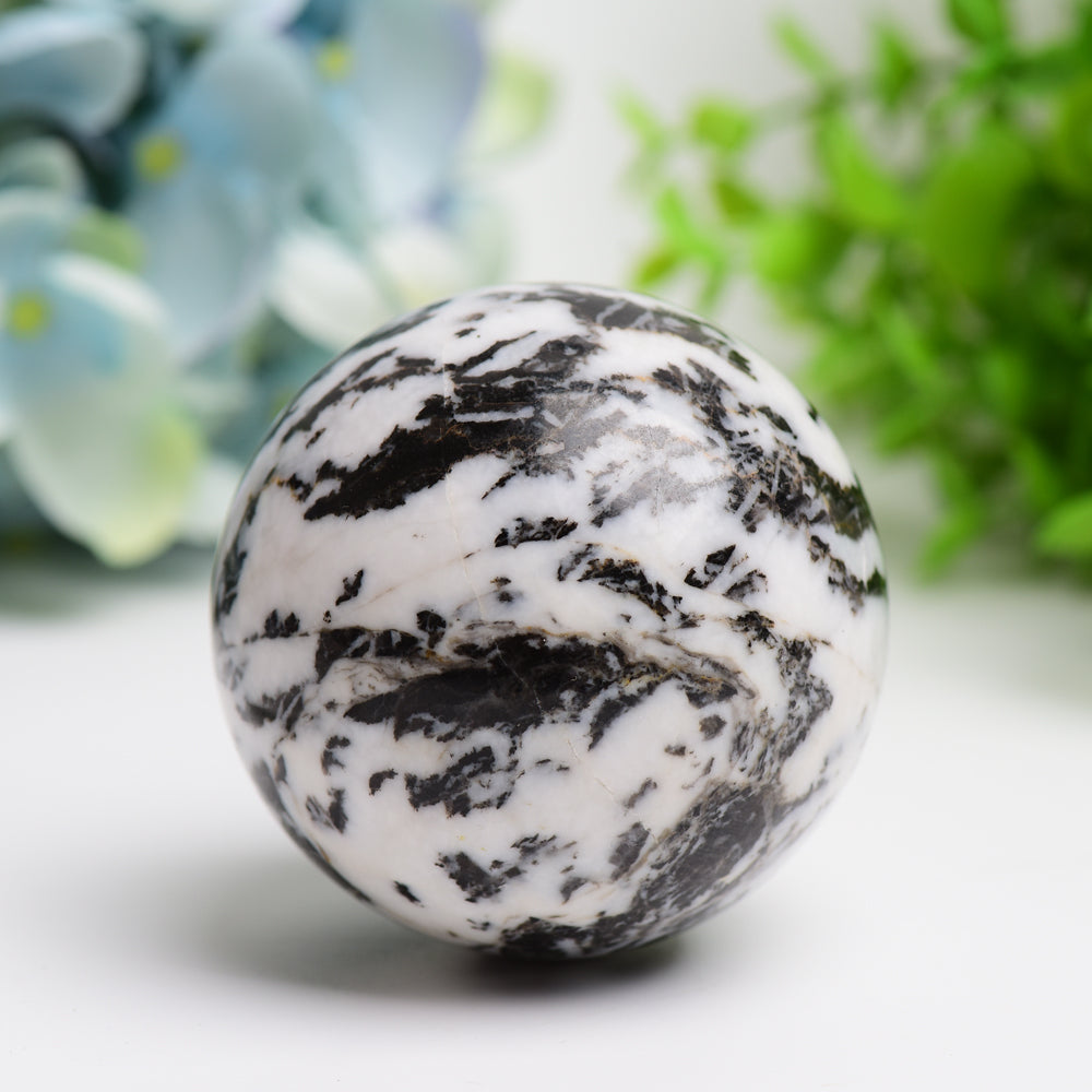 2.5"-4.0" Zebra Jasper Crystal Sphere Bulk Wholesale