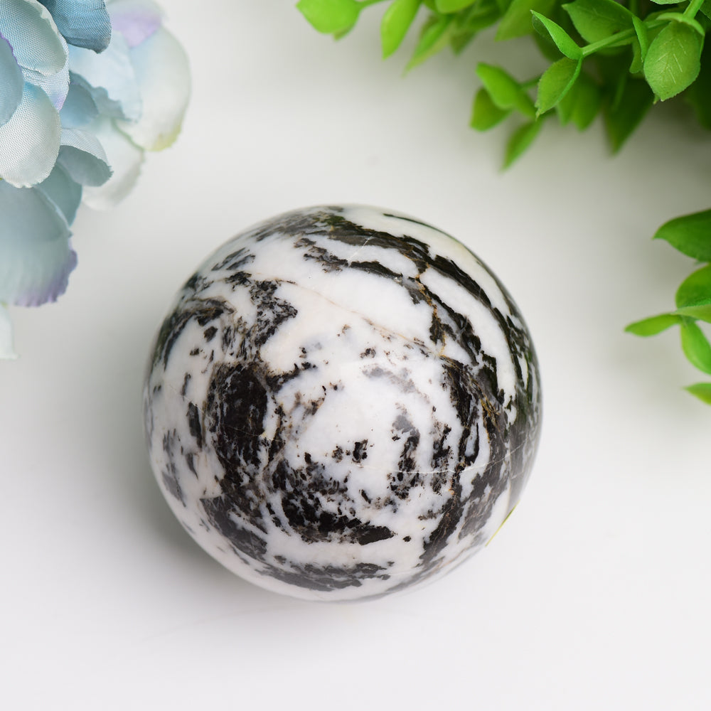 2.5"-4.0" Zebra Jasper Crystal Sphere Bulk Wholesale