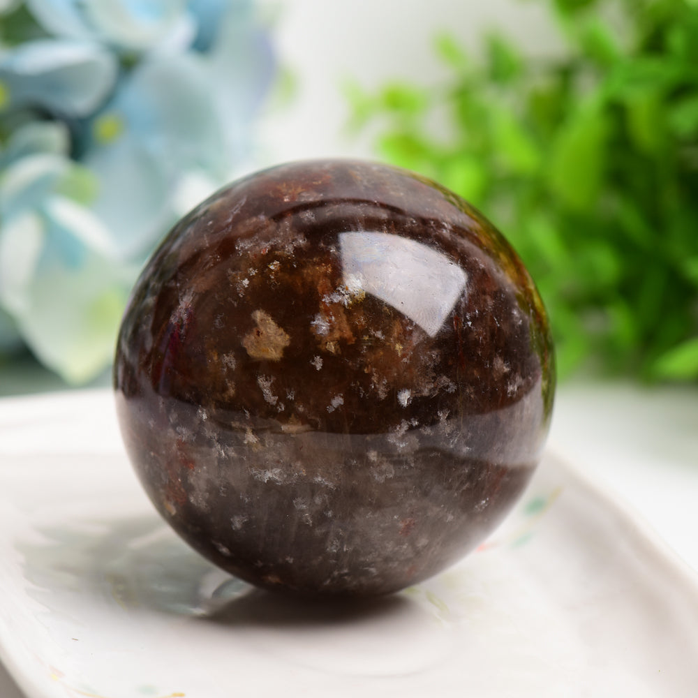 2.5"-4.0" Red Calcite Crystal Sphere Bulk Wholoesale