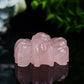 2.4" Rose Quartz Spider Crystal Carving Bulk Wholesale