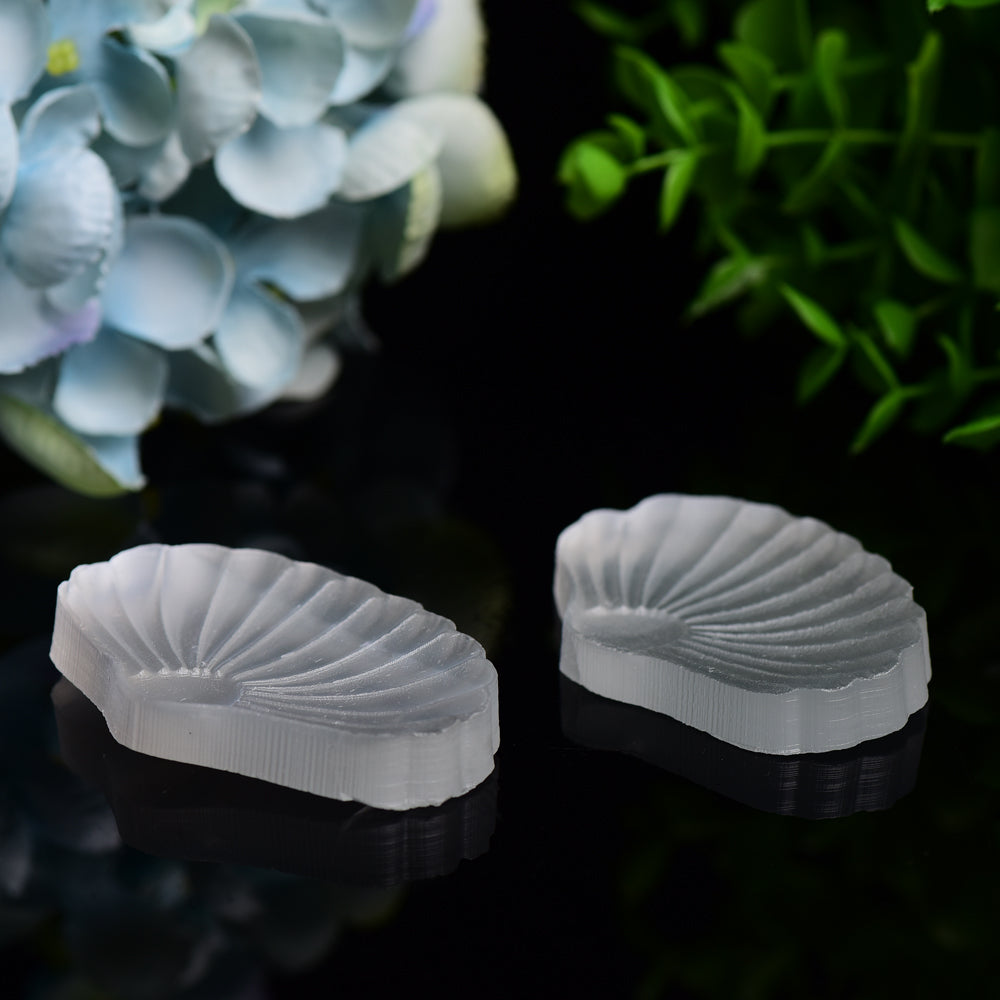 2.7" Selenite Shell Shape Carving Bulk Wholesale