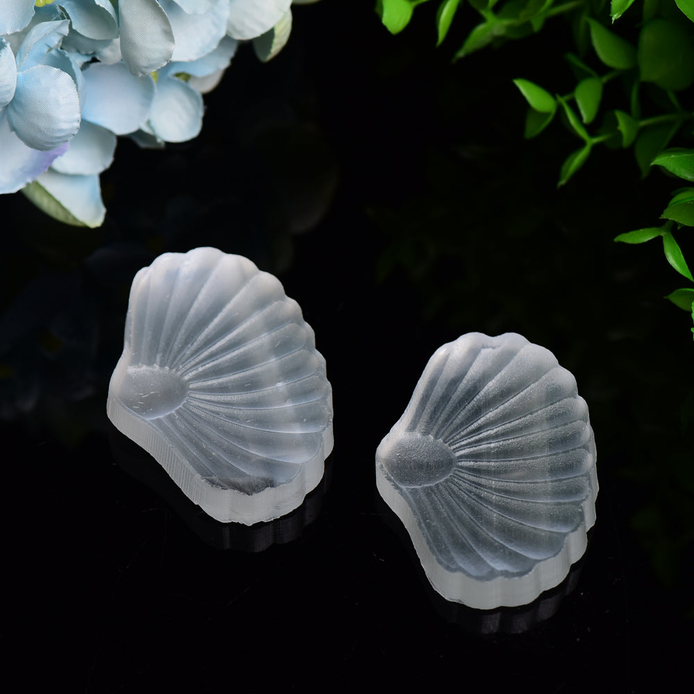 2.7" Selenite Shell Shape Carving Bulk Wholesale