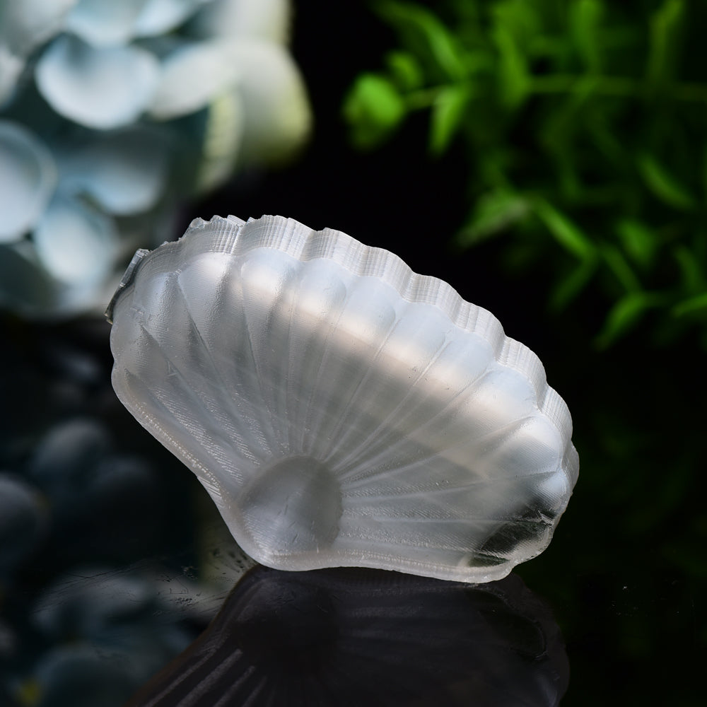 2.7" Selenite Shell Shape Carving Bulk Wholesale