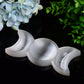 6.0" Sun&Moon Triple Selenite Bowl Carving Bulk Wholesale