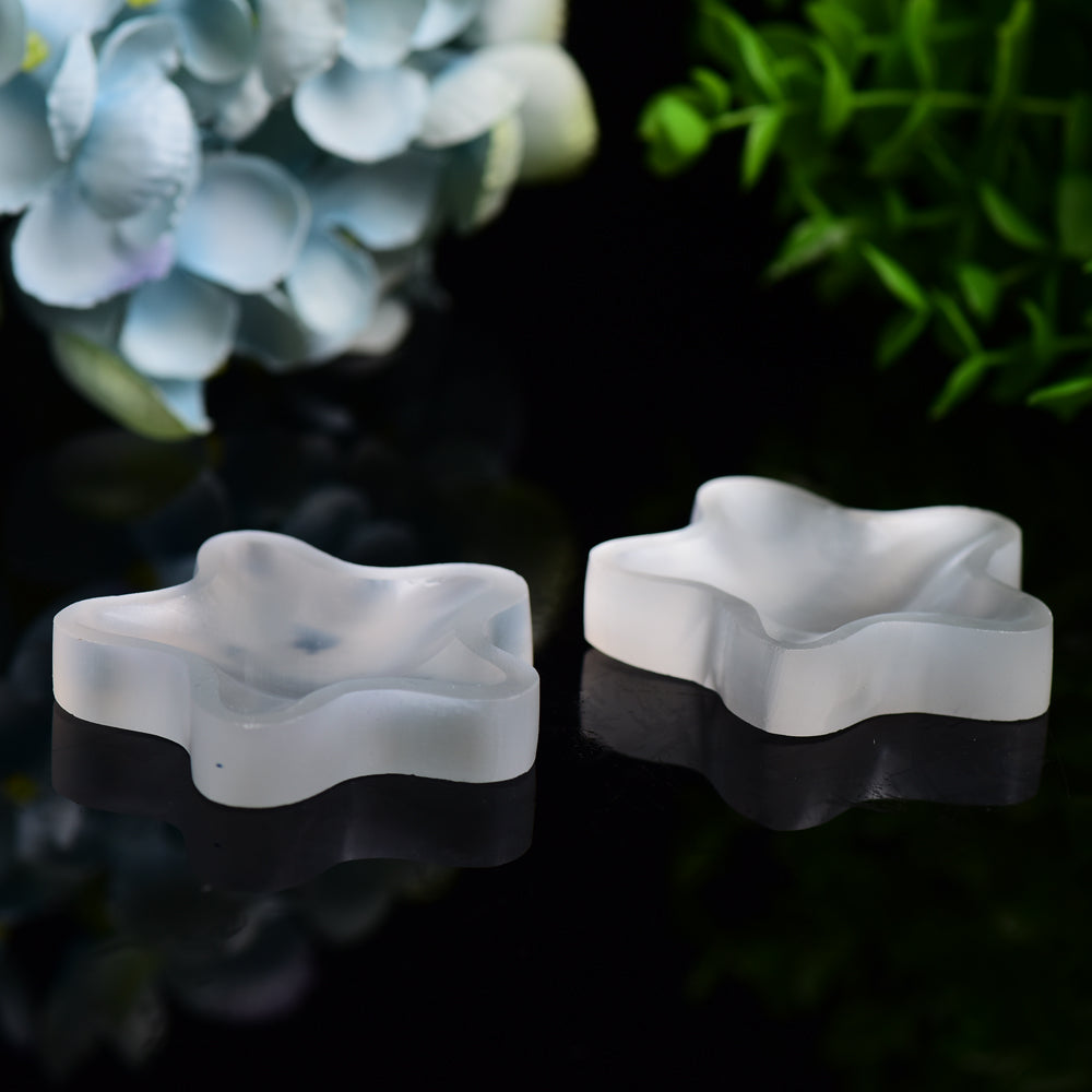 2.3" Star Shape Selenite Bowl Bulk Wholesale