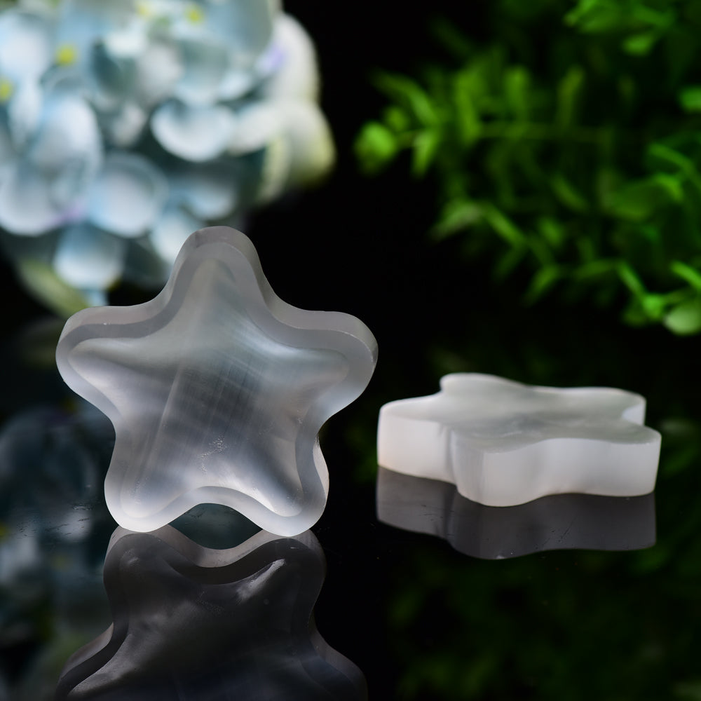 2.3" Star Shape Selenite Bowl Bulk Wholesale