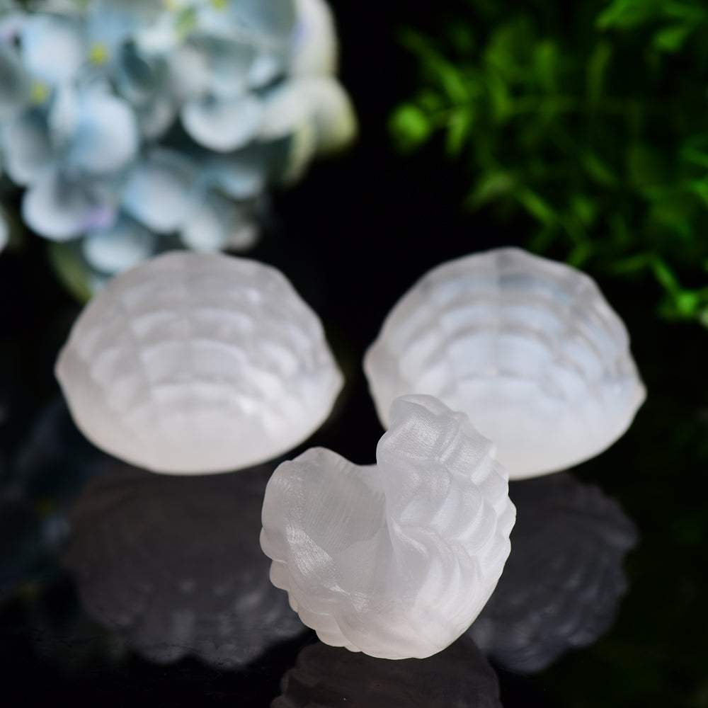 2.4" Selenite Shell Shape Carving Bulk Wholesale