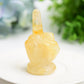 2.7" Mixed Crystal Middle Finger Gesture Crytsal Carving Bulk Wholesale