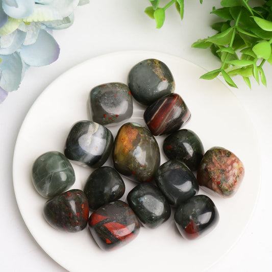 Blood Stone Crystal Tumbles Bulk Wholesale
