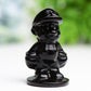 2.6" Black Obsidian Mario Crystal Carving