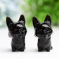 2.2" Black Obsidian Dog Crystal Carving
