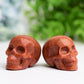 2.0" Golden Sandstone Skull Crystal Carving