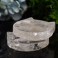 2.0"-3.5" Clear Quartz Cat Head Bowl Crystal Carving Bulk Wholesale