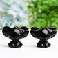 1.7" Black Obsidian Stitch Crystal Carving