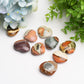 1.4" Polychrome Heart Crystal Carving Palm Stone Bulk Wholesale