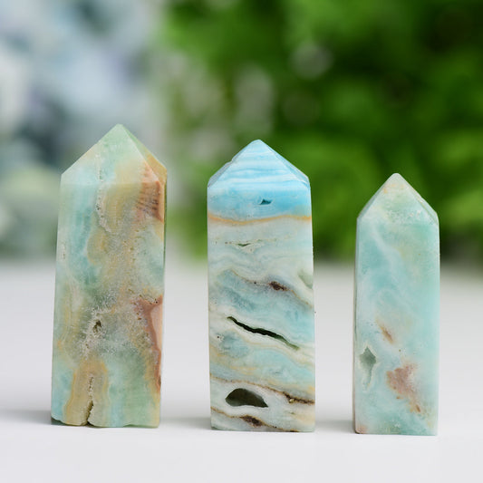 Set of 3 Hemimorphite Point Bag