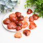 1.2"-1.5" Carnelian Heart Crytsal Carving Palm Stone Bag Bulk Wholesale
