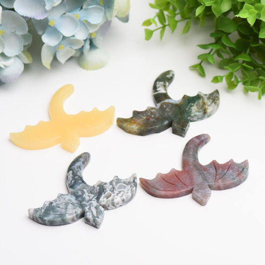 3.5" Flying Dragon Crystal Carving Bulk Wholesale